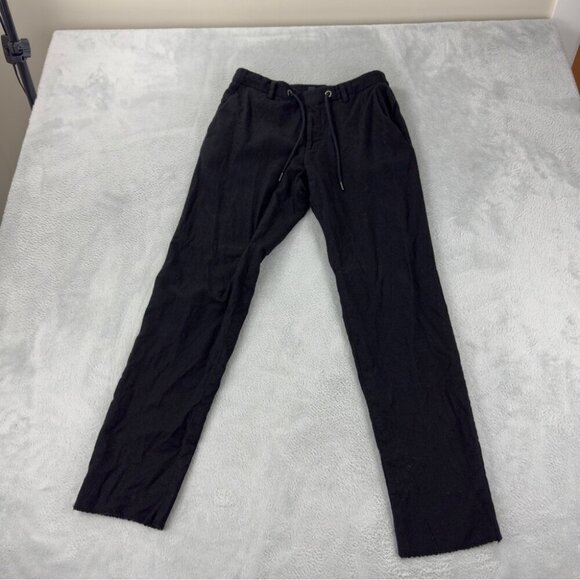 Hugo Boss Black 100% Wool Pants Men's Sz 30Rx27 Work Dress Pant Distressed - Picture 1 of 12
